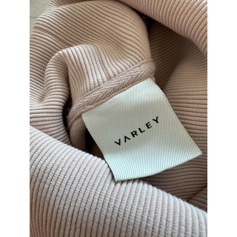 Varley Women’s Milton Oversized Side-Zip Collared Hoodie | Pale Pink | Small - Picture 4 of 6